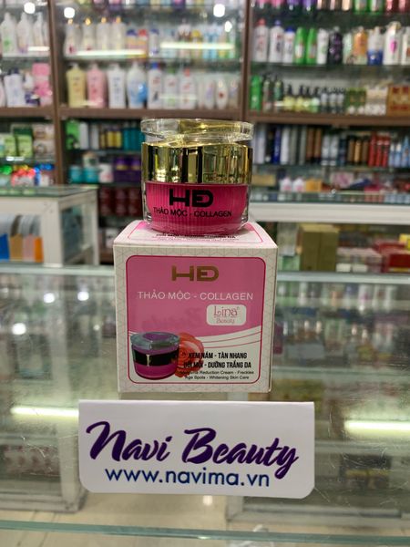 KEM HĐ LINA BEAUTY ( THẢO MỘC - COLLAGEN ) - NÁM, TÀN NHANG, ĐỒI MỒI, TRẮNG DA, 18G