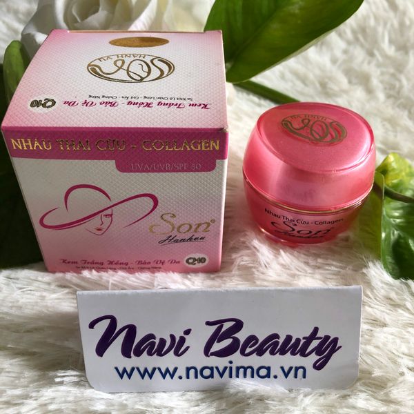 Kem Son Nhau Thai Cừu, Collagen - Trắng hồng, Bảo vệ da 12g