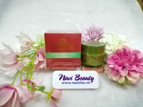 Kem HM Collagen - Mụn, Thâm, Mờ Sẹo, Giúp Tái Tạo Da 18g