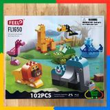 Lego Duplo Feelo Thế Giới Động Vật 102 Chi Tiết To Dễ Lắp Ghép Cho Bé