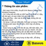 Bút Trình Chiếu Laser Dùng Cho Thuyết Trình Baseus