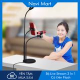 Bộ Công Cụ Live Stream 3 in 1 Có Đèn Flash