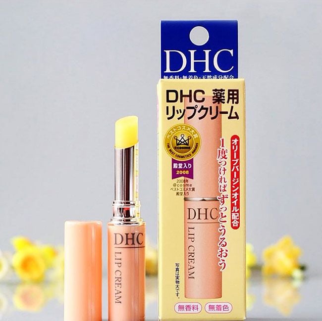 Son Dưỡng DHC Không Màu Lip Cream 1.5g Nhật Bản Son dưỡng môi hồng tự nhiên