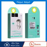 Cốc Sạc Điện Thoại Trên Ô Tô Hoco 2 Cổng USB - Trắng