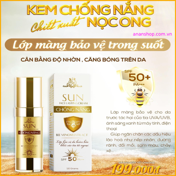 Kem Chống Nắng Sun Chiết Xuất Nọc Ong 50g - Mỹ Phẩm Đông Anh