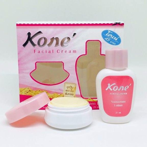 Bộ kem chống nắng và làm trắng Facial Cream Kone'