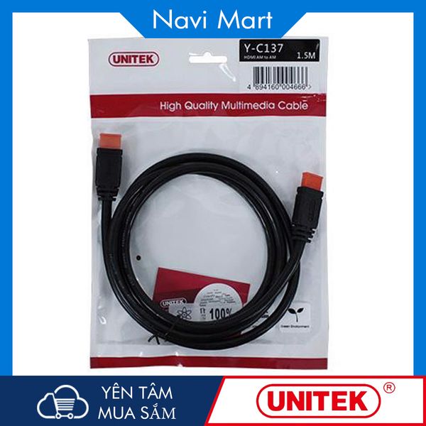 Cáp HDMI 1.5M Unitek - Y-C137U