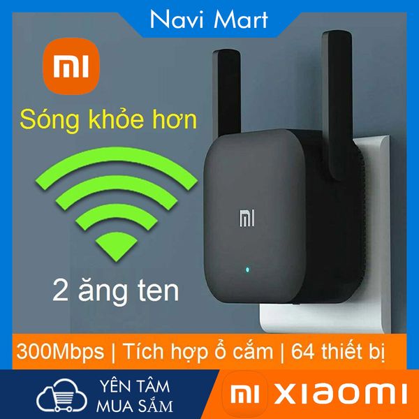 Kích Sóng Wifi Xiaomi Repeater Pro 2 râu/ăng ten 300mbps