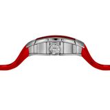  THE RUNWAY -SILVERY WATCH (RED STRAP) 