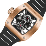  SKELETON | HOURGLASS-ROSE GOLD WATCH 