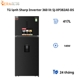  Tủ lạnh Sharp SJ-X417WD-DG 417 lít 2 cửa Inverter 