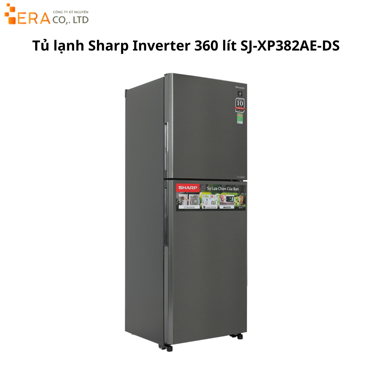  Tủ lạnh Sharp Inverter 360 lít SJ-XP382AE-DS 