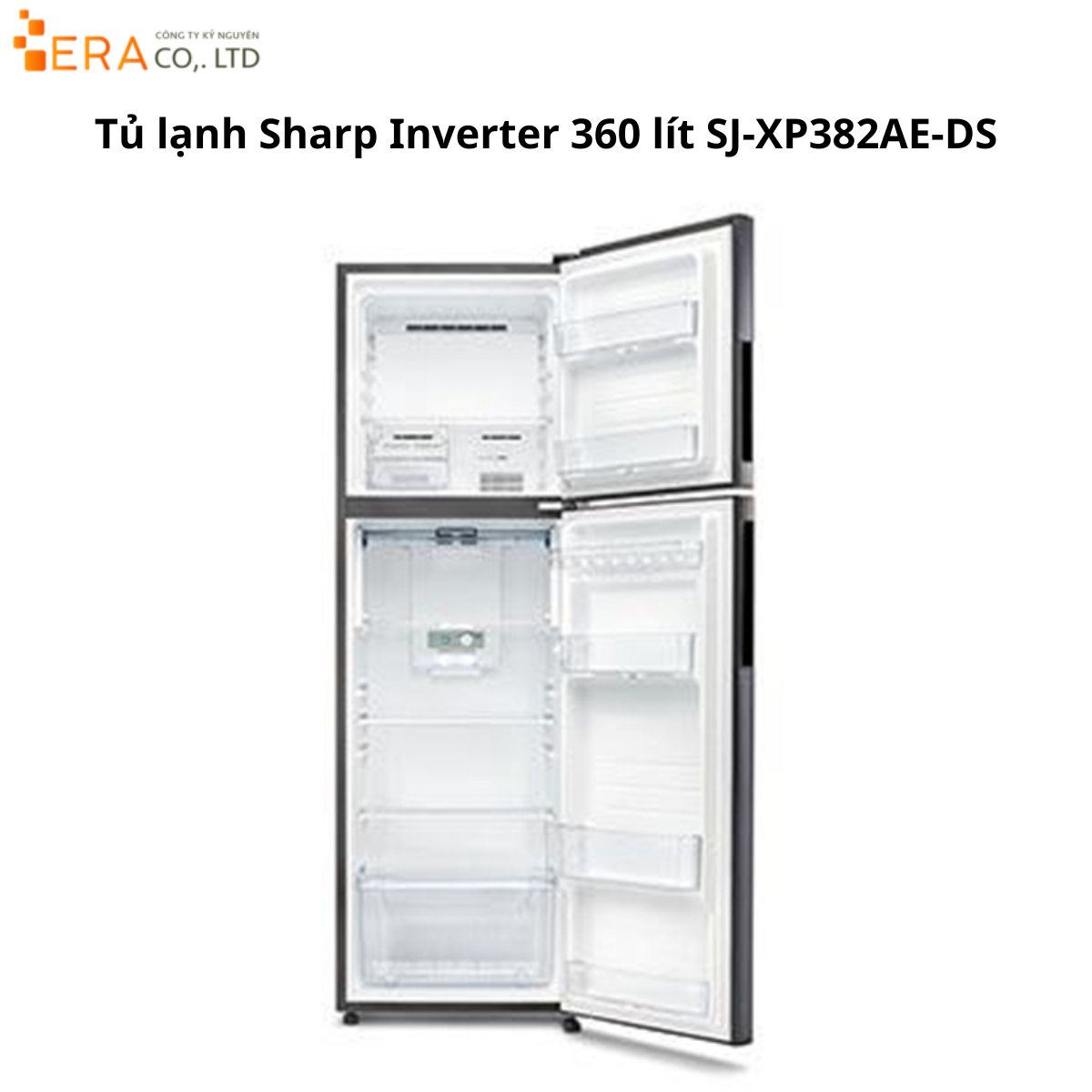  Tủ lạnh Sharp SJ-X282AE-SL 253 lít Inverter 2 cửa 