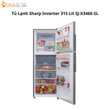  Tủ Lạnh Sharp Inverter 315 Lít SJ-X346E-SL 