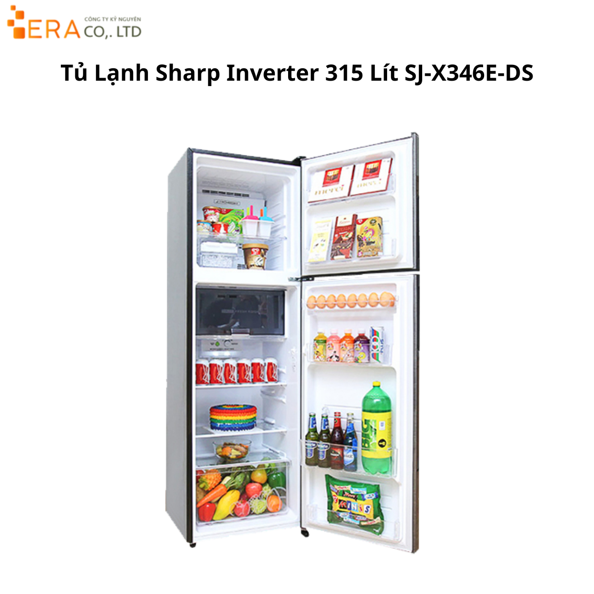  Tủ lạnh Sharp Inverter 253 lít SJ-X281E-DS 