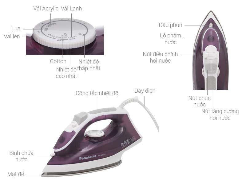  Bàn ủi hơi nước Panasonic PABU-NI-M300TVRA 