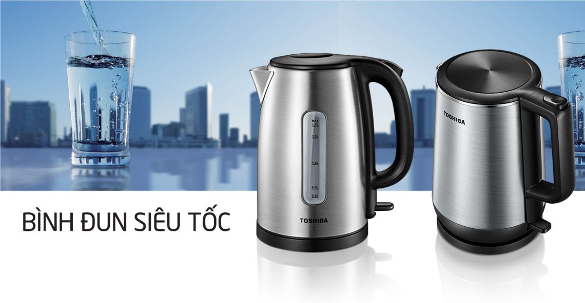  Bình đun siêu tốc Toshiba KT-17SH1NV (1,7L) - Hàng chính hãng 