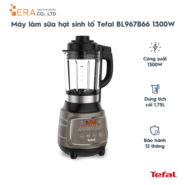  Máy làm sữa hạt sinh tố Tefal BL967B66 - 1300W 