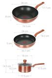  Bộ nồi chảo Tefal Cook&Shine 6pcs G803S695 