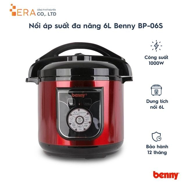  Nồi áp suất đa năng Benny BP-06S 6L 