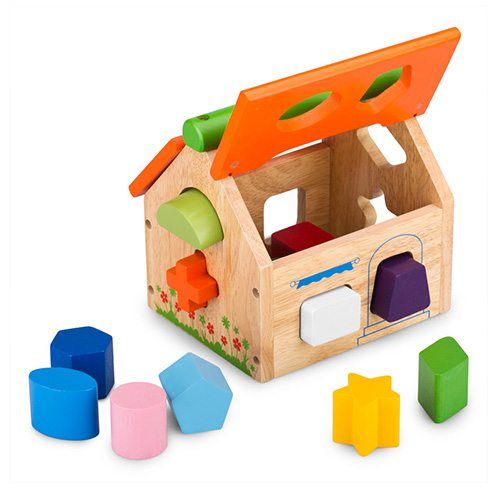  Đồ chơi gỗ Winwinstoys  Nhà thả 12 khối 