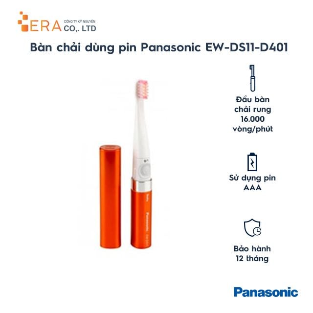  Bàn chải sử dụng pin Panasonic PABC-EW-DS11 
