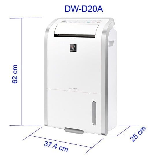  Máy Lọc không khí và Hút Ẩm Sharp DW-D20A-W 