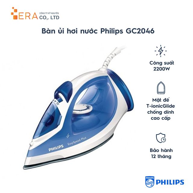  BÀN ỦI HƠI NƯỚC PHILIPS GC2046 