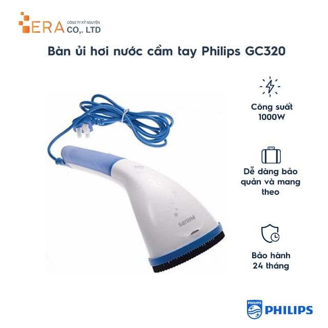  BÀN ỦI HƠI NƯỚC CẦM TAY PHILIPS GC320 