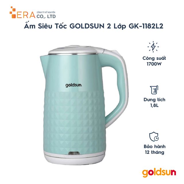  Ấm đun siêu tốc Goldsun GK-1182L2 