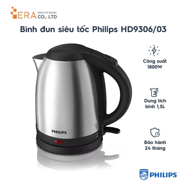  Bình đun siêu tốc Philips HD9306 