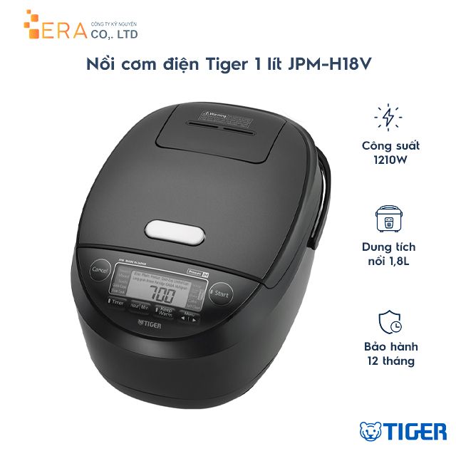  Nồi cơm điện tử cao tần Tiger JPM-H18V 