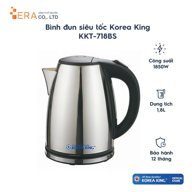  Bình đun siêu tốc Korea King KKT-718BS 