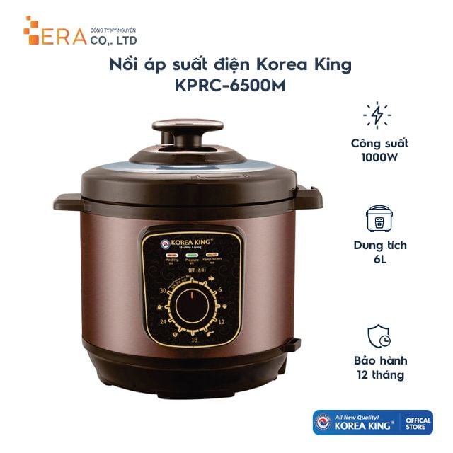  Nồi áp suất điện Korea King KPRC-6500M 