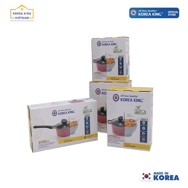  Bộ nồi 4 cái dùng cho các loại bếp Korea King KS - GL4TCI 