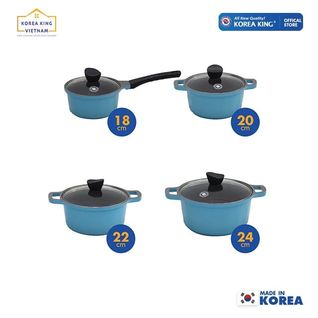  Bộ nồi 4 cái dùng cho các loại bếp Korea King KS - GL4TCI 