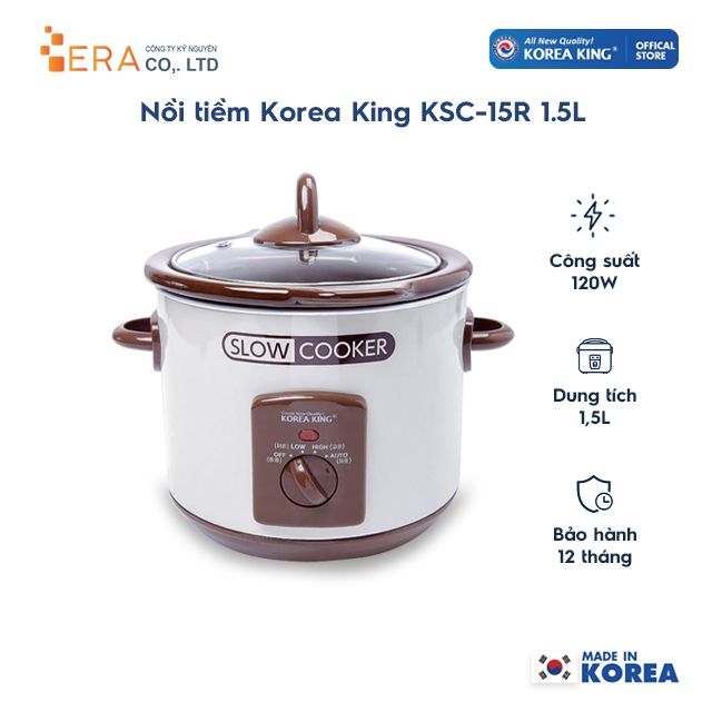  Nồi tiềm Korea King KSC-15R  (1.5L) 