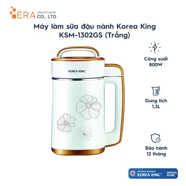  Máy say nấu đậu nành Korea King KSM-1302GS 