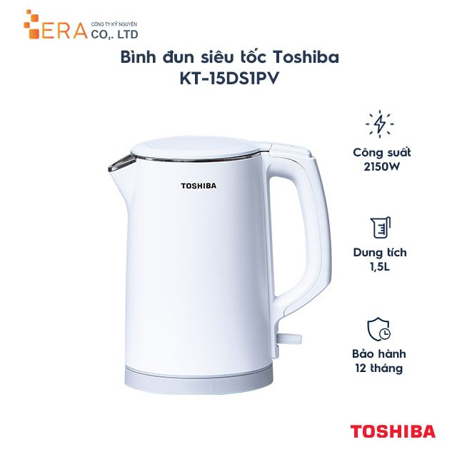  Ấm siêu tốc Toshiba KT-15DS1PV 1.5L 