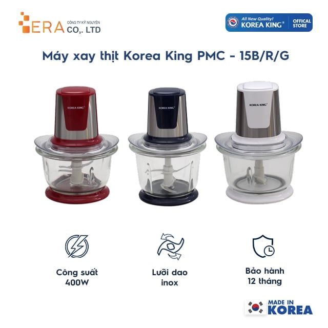  Máy xay thịt Korea King PMC-15B/R/G 