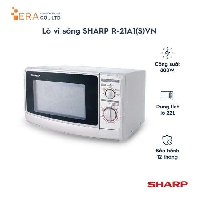  LÒ VI SÓNG SHARP R-21A1(S)VN 22L 