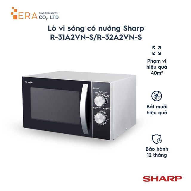  Lò vi sóng có nướng Sharp R-31A2VN-S/R-32A2VN-S 23L 