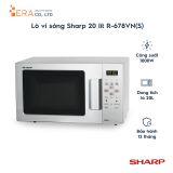  Lò vi sóng điện tử có nướng Sharp R-678VN(S) 20 lít 