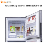  Tủ Lạnh Sharp Inverter 224 Lít SJ-X251E-DS 