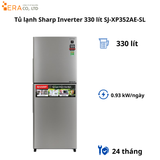  Tủ lạnh Sharp Inverter 330 lít SJ-XP352AE-SL 