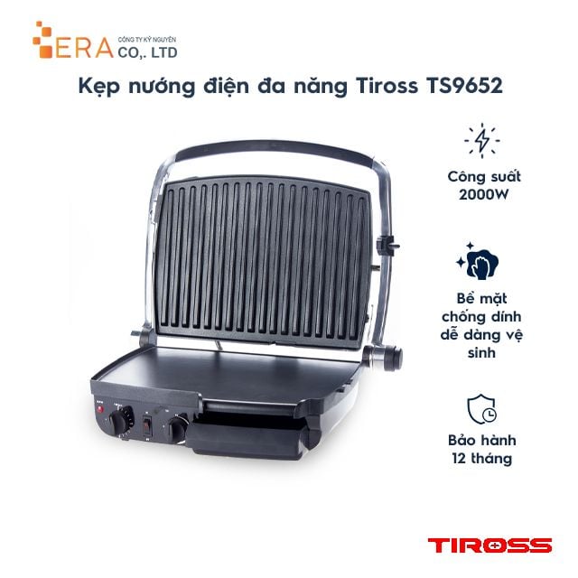  Kẹp nướng điện đa năng Tiross TS9652 