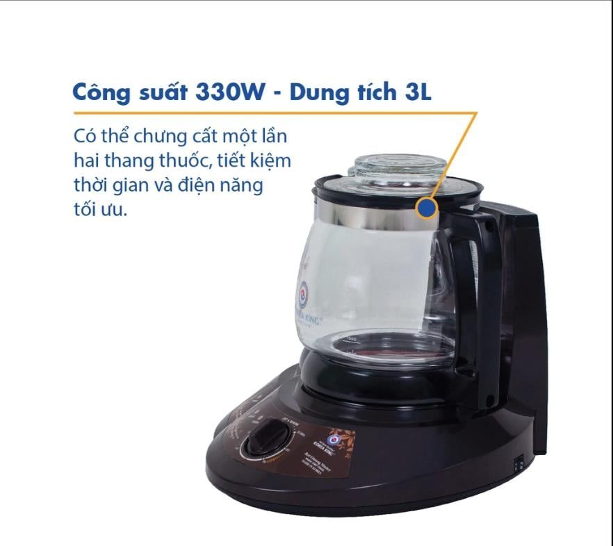  Siêu sắc thuốc bắc bằng Điện Tự động Korea King KMP-7000G 