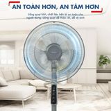  Quạt đứng có điều khiển từ xa Tefal Essential VH444790, màu xám- Hàng chính hãng 