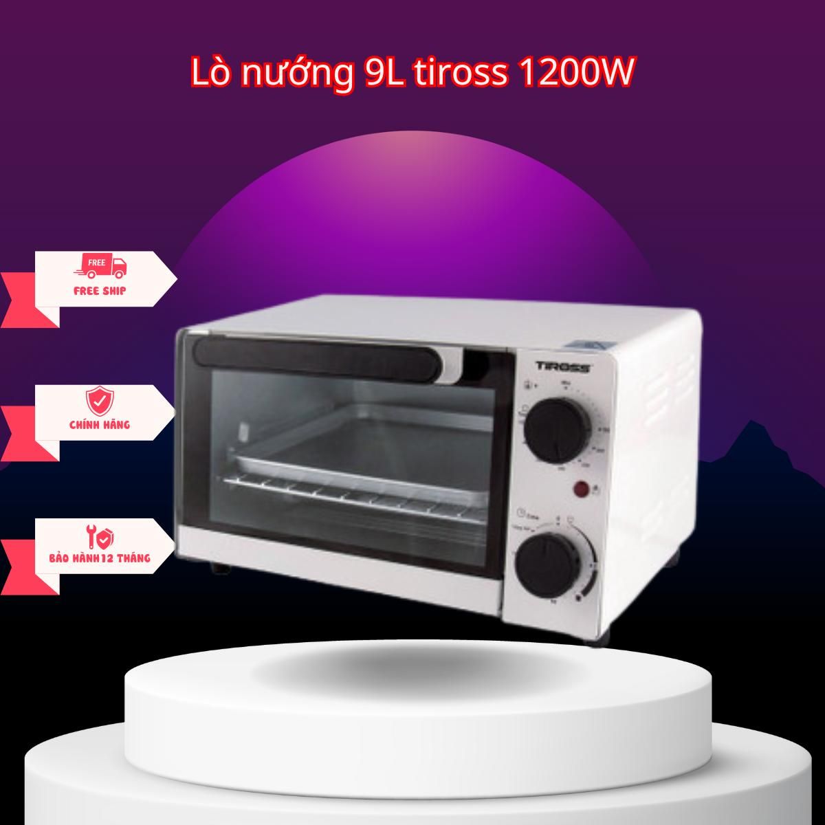  Lò nướng Tiross TS9601 Dung tích 9L 