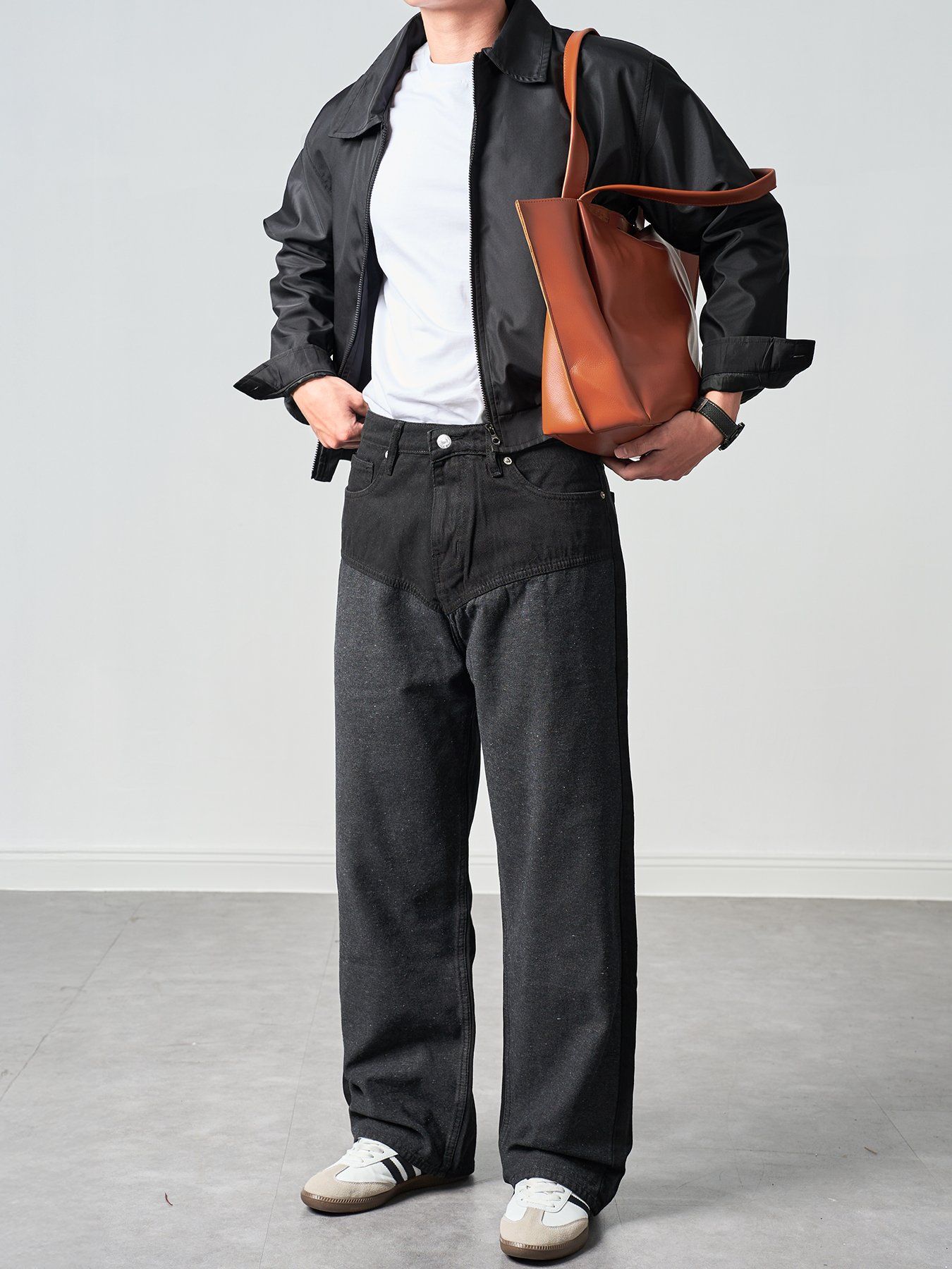  Quần jean chap wideleg black Gamida 51 